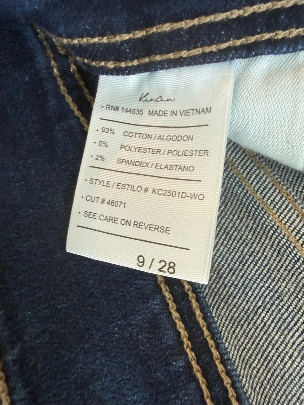 KanCan Scout Jeans Dark Wash Women’s Size 9/28 Skinny High Rise - Picture 10 of 13